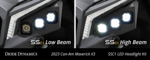 Can-Am Maverick X3 Headlight Kit - Diode Dynamics - Stage Series C1 - White - `17-`25 Can-Am Maverick X3 Headlight Kit - Diode Dynamics - Stage Series C1 - White - `17-`25